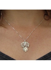 Dachshund embossed necklace 